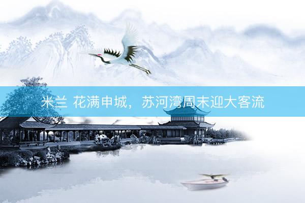 米兰 花满申城，苏河湾周末迎大客流